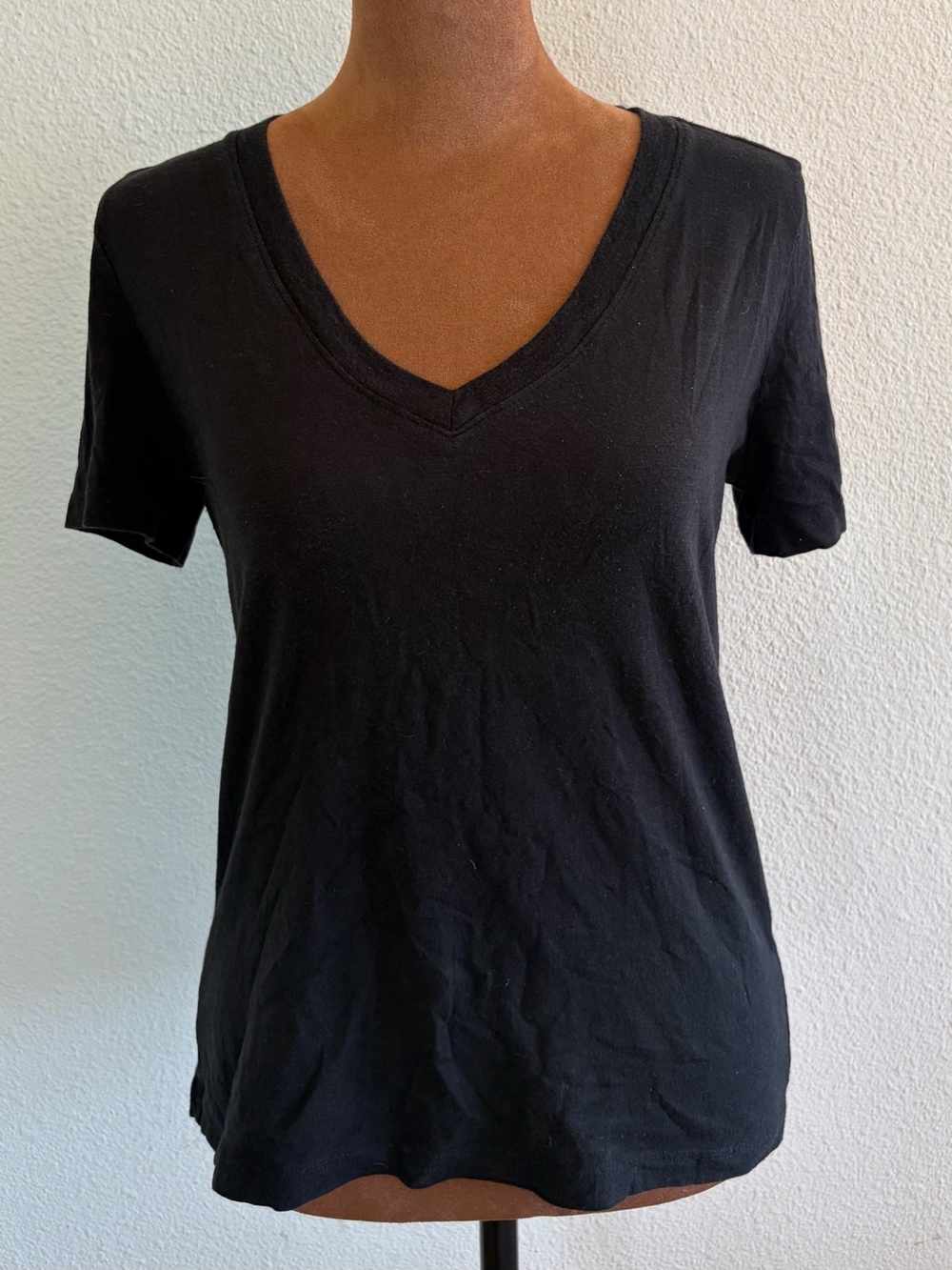 TWO Marine Layer Black V-Neck Short Sleeve Tee